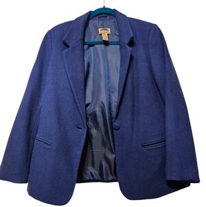 Vuntage Mark Reed Blue Wool Coat Jacker Blazer Sz.10P Petite